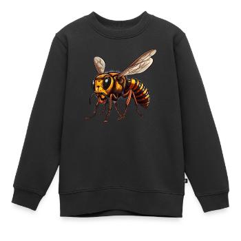 Wer Hornissen hat, hat keine Wespen - Kinder Premium Organic Sweatshirt - Schwarz - Vorne - AI Model Kid Female (0cm)