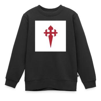 Santiago de Compostela - Kinder Premium Organic Sweatshirt - Schwarz - Vorne - AI Model Kid Female (0cm)