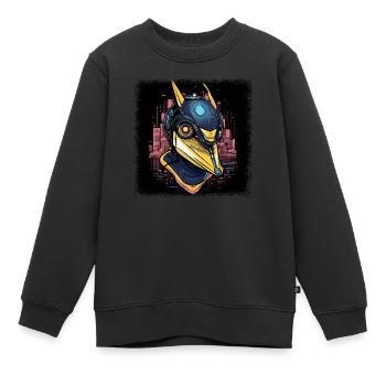 anniversaire animal baignade oiseau verrat cadeau de chasse - Sweat Premium enfant bio - noir - Devant - AI Model Kid Female (0cm)
