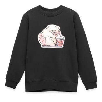 Club animalier confortable - Sweat Premium enfant bio - noir - Devant - AI Model Kid Female (0cm)
