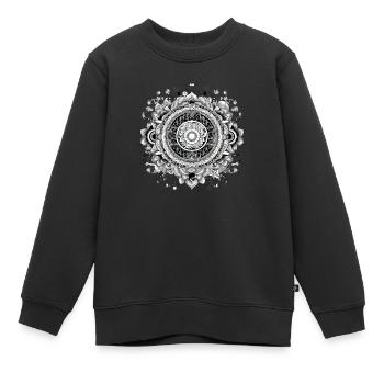 Mandala Zen n°3 - Kinder Premium Organic Sweatshirt - Schwarz - Vorne - AI Model Kid Female (0cm)