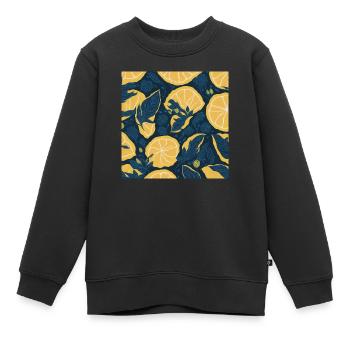Lemon - Kids Premium Organic Sweatshirt - black - Front - AI Model Kid Female (0cm)