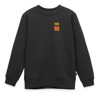 Vigo Mitbringsel Vigo Souvenir Spanien - Kinder Premium Organic Sweatshirt - Schwarz - Vorne - AI Model Kid Female (0cm)
