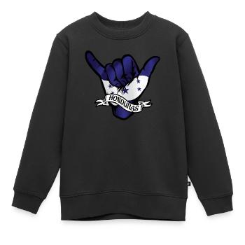 Honduras Shaka - Sweat Premium enfant bio - noir - Devant - AI Model Kid Female (0cm)