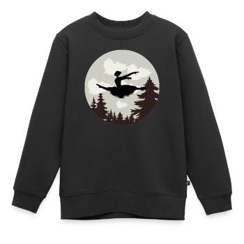 Danse Danse Musique - Sweat Premium enfant bio - noir - Devant - AI Model Kid Female (0cm)