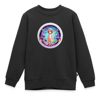 Cartoon Dimension Traveler Shirt - Kinder Premium Organic Sweatshirt - Schwarz - Vorne - AI Model Kid Female (0cm)