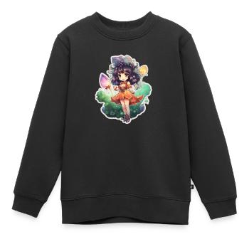 Enchanting Spellcaster Tee - Kinder Premium Organic Sweatshirt - Schwarz - Vorne - AI Model Kid Female (0cm)