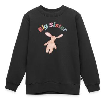 Big Sister - Kinder Premium Organic Sweatshirt - Schwarz - Vorne - AI Model Kid Female (0cm)