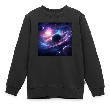 Kosmisch - Kinder Premium Organic Sweatshirt - Schwarz - Vorne - AI Model Kid Female (0cm)