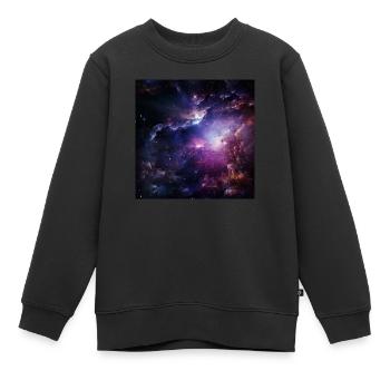 Raum - Kinder Premium Organic Sweatshirt - Schwarz - Vorne - AI Model Kid Female (0cm)