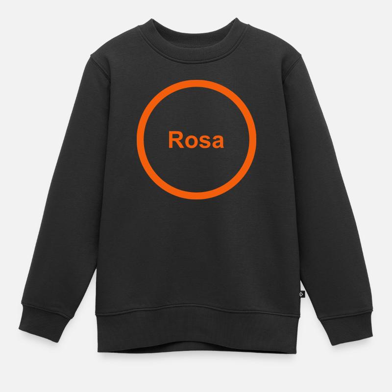 Rosa - Kinder Premium Organic Sweatshirt - Schwarz