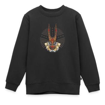 Sardinien auf Bojen - Kinder Premium Organic Sweatshirt - Schwarz - Vorne - AI Model Kid Female (0cm)