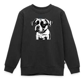 Puppy One - Kinder Premium Organic Sweatshirt - Schwarz - Vorne - AI Model Kid Female (0cm)