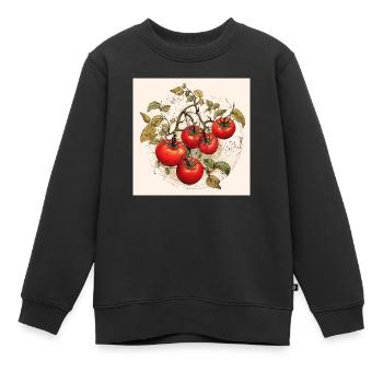 Tomaten Gärtnern Garten - Kinder Premium Organic Sweatshirt - Schwarz - Vorne - AI Model Kid Female (0cm)