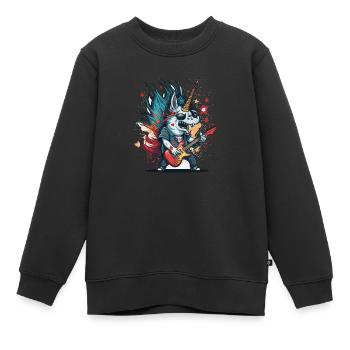 Elektrische Harmonie - Kinder Premium Organic Sweatshirt - Schwarz - Vorne - AI Model Kid Female (0cm)