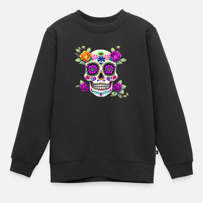 Dia de los Muertos - Sweat Premium enfant bio - noir