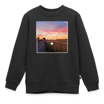 Selbstliebe - Kinder Premium Organic Sweatshirt - Schwarz - Vorne - AI Model Kid Female (0cm)
