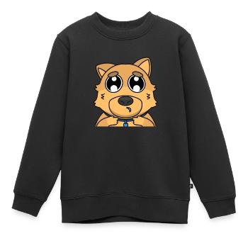 Hunde heilen was sie nicht verletzen - Kinder Premium Organic Sweatshirt - Schwarz - Vorne - AI Model Kid Female (0cm)