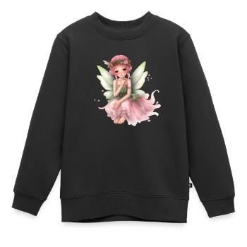 Fee - Kinder Premium Organic Sweatshirt - Schwarz - Vorne - AI Model Kid Female (0cm)
