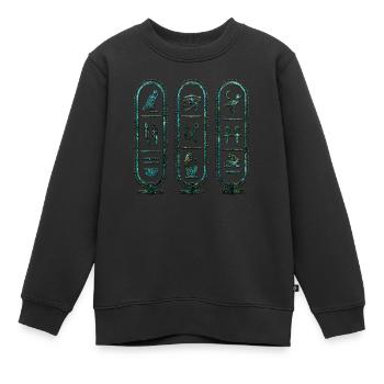Ägypten Ägypten Isis Pharaonen Pharaonen Pyramide Afrika - Kinder Premium Organic Sweatshirt - Schwarz - Vorne - AI Model Kid Female (0cm)