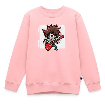 Jammen auf der Bühne - Kinder Premium Organic Sweatshirt - Rosa - Vorne - AI Model Kid Female (0cm)