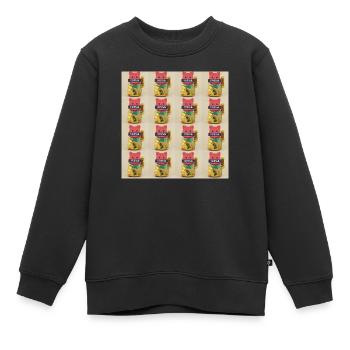 Angry 16 Cats - Kinder Premium Organic Sweatshirt - Schwarz - Vorne - AI Model Kid Female (0cm)