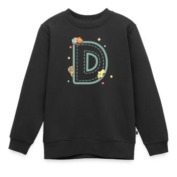 Fahrzeugbrief - personalisiertes Kindergeschenk - Kinder Premium Organic Sweatshirt - Schwarz - Vorne - AI Model Kid Female (0cm)