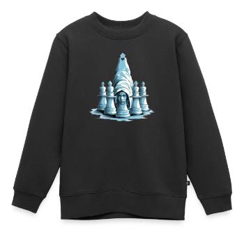 Laurent disguised as a piece - Kids Premium Organic Sweatshirt - black - Front - AI Model Kid Female (0cm)