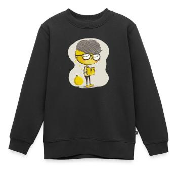 Der Lemon Chic - Kinder Premium Organic Sweatshirt - Schwarz - Vorne - AI Model Kid Female (0cm)