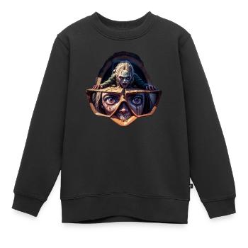 Geekhead-Zombie - Kinder Premium Organic Sweatshirt - Schwarz - Vorne - AI Model Kid Female (0cm)
