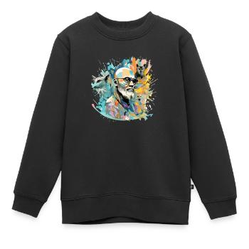 Jack le maitre des animaux - Sweat Premium enfant bio - noir - Devant - AI Model Kid Female (0cm)