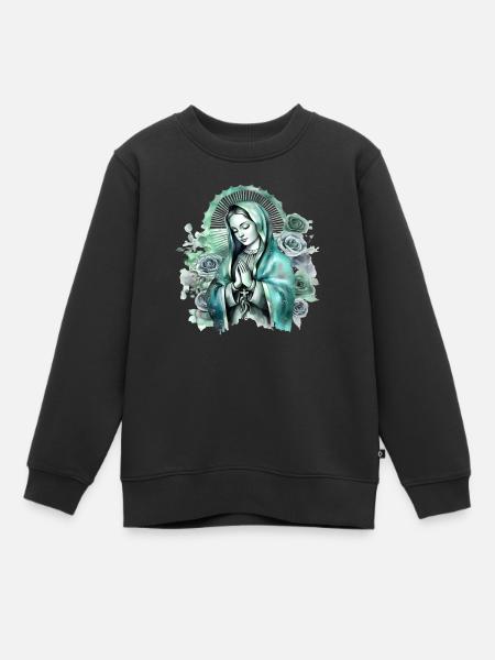 Sainte Marie Marie Vierge Marianne Vierge Marie Sainte - Sweat Premium enfant bio - noir