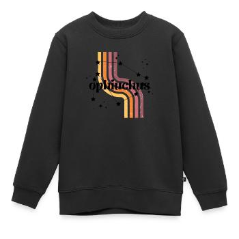 Ophiuchus Retro-Horoskop - Kinder Premium Organic Sweatshirt - Schwarz - Vorne - AI Model Kid Female (0cm)