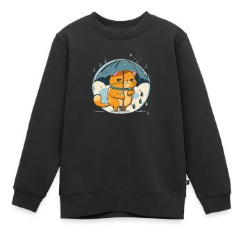 Feline Fein - Kinder Premium Organic Sweatshirt - Schwarz - Vorne - AI Model Kid Female (0cm)