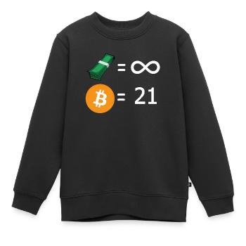 21 Millionen - Kinder Premium Organic Sweatshirt - Schwarz - Vorne - AI Model Kid Female (0cm)