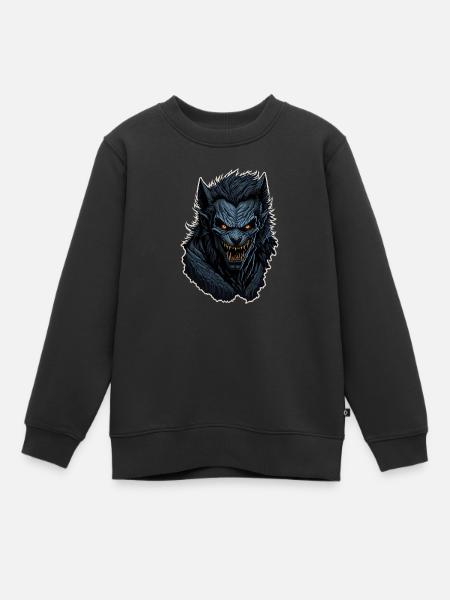 Werwolf - Kinder Premium Organic Sweatshirt - Schwarz