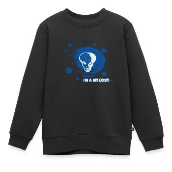 UFO-Liebhaber - Kinder Premium Organic Sweatshirt - Schwarz - Vorne - AI Model Kid Female (0cm)