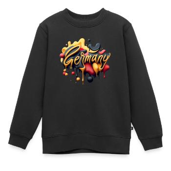 Germany-Style - Kinder Premium Organic Sweatshirt - Schwarz - Vorne - AI Model Kid Female (0cm)