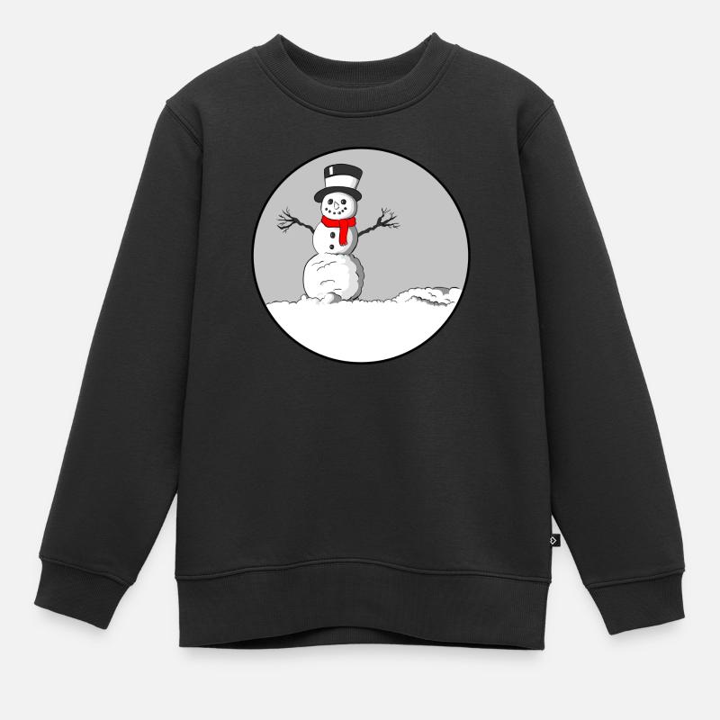 SCHNEEMANN - Kinder Premium Organic Sweatshirt - Schwarz
