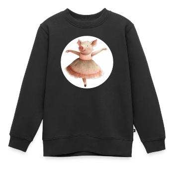 Ballet dansant Piggy - Sweat Premium enfant bio - noir - Devant - AI Model Kid Female (0cm)