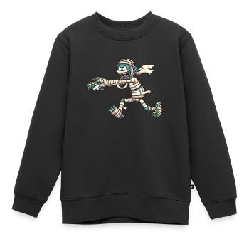 Mumie - Kinder Premium Organic Sweatshirt - Schwarz - Vorne - AI Model Kid Female (0cm)