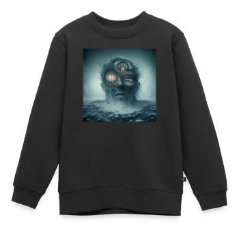 Fear - Kids Premium Organic Sweatshirt - black - Front - AI Model Kid Female (0cm)