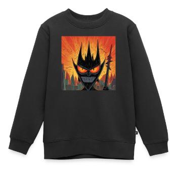 Powerpuff Ringlord - Kinder Premium Organic Sweatshirt - Schwarz - Vorne - AI Model Kid Female (0cm)