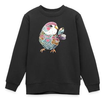Budgie Bird Cockatiel Bird Propriétaire - Sweat Premium enfant bio - noir - Devant - AI Model Kid Female (0cm)