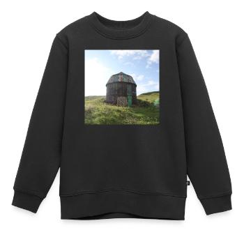 Haus - Kinder Premium Organic Sweatshirt - Schwarz - Vorne - AI Model Kid Female (0cm)