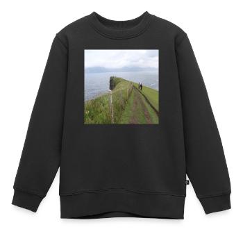 Island - Kinder Premium Organic Sweatshirt - Schwarz - Vorne - AI Model Kid Female (0cm)