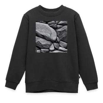 Stones of Serenity - Kinder Premium Organic Sweatshirt - Schwarz - Vorne - AI Model Kid Female (0cm)