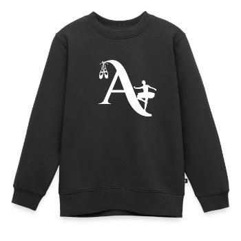 Brief an Ballerina - Kinder Premium Organic Sweatshirt - Schwarz - Vorne - AI Model Kid Female (0cm)