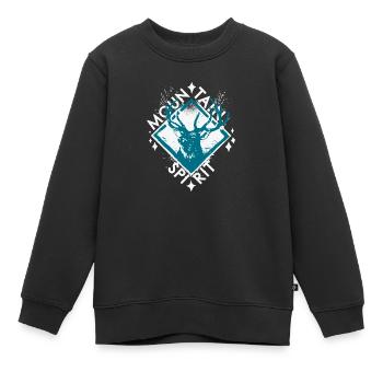 Berggeist - Kinder Premium Organic Sweatshirt - Schwarz - Vorne - AI Model Kid Female (0cm)