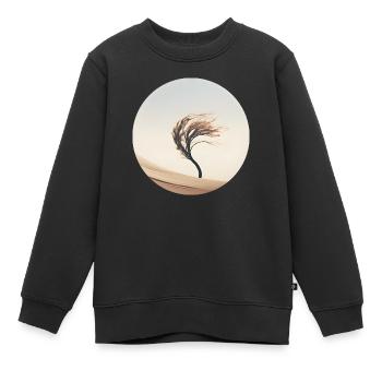 Ein Baum im Wind - Kinder Premium Organic Sweatshirt - Schwarz - Vorne - AI Model Kid Female (0cm)